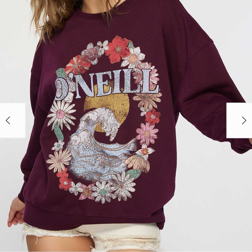 O'Neill Tropical Floral Graphic Crewneck Sweatshirt - XL - Picture 6 of 6